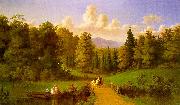 Johann M Culverhouse An Afternoon Outing oil on canvas